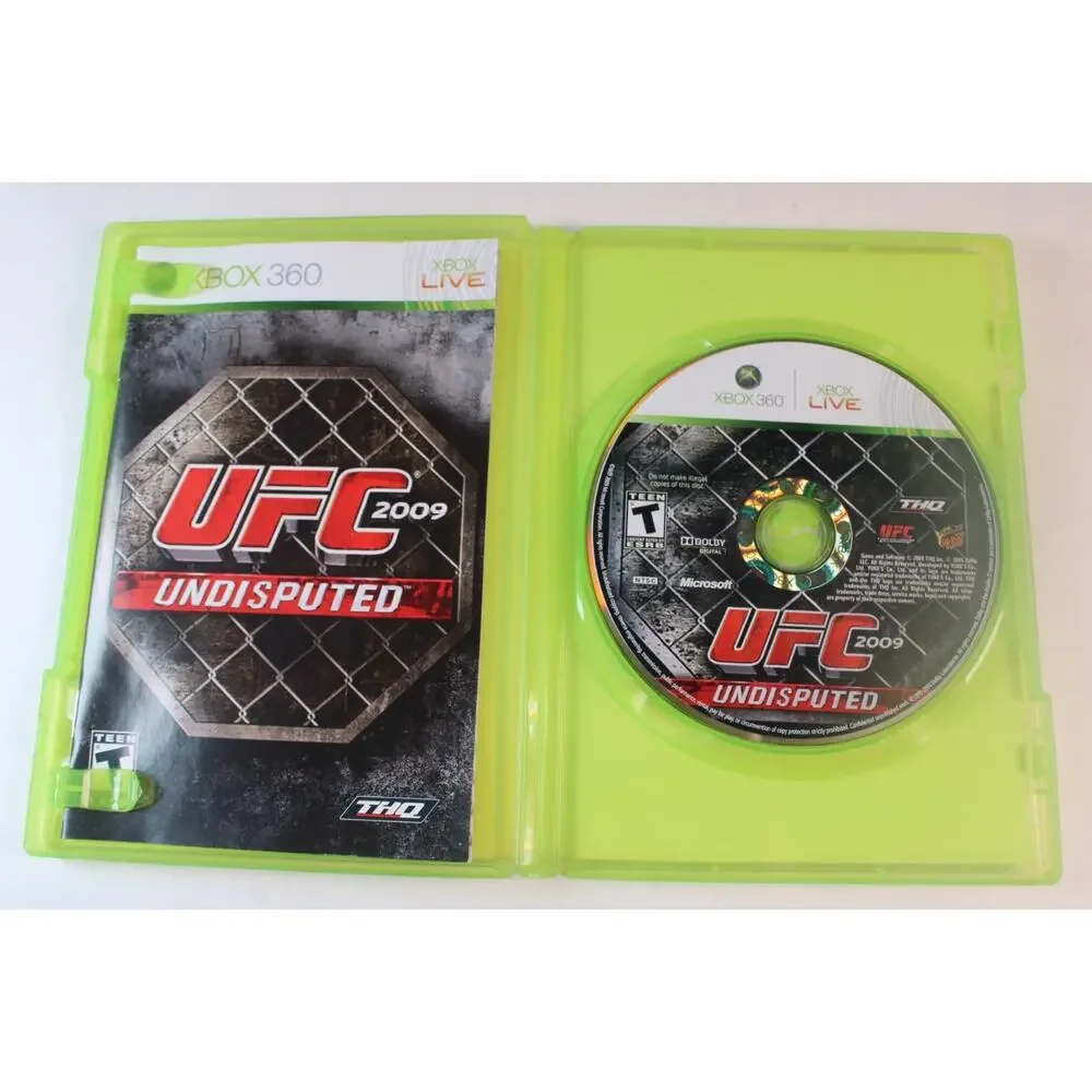 UFC 2009 Undisputed (Microsoft Xbox 360, 2009) Authentic, Complete, Tested/works